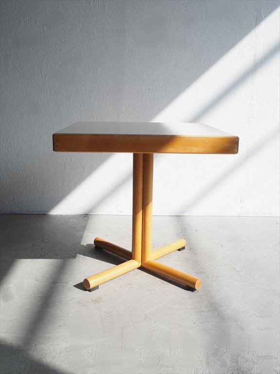Vintage Wood Square Table (Haneda Store)_ants-210310-6-o