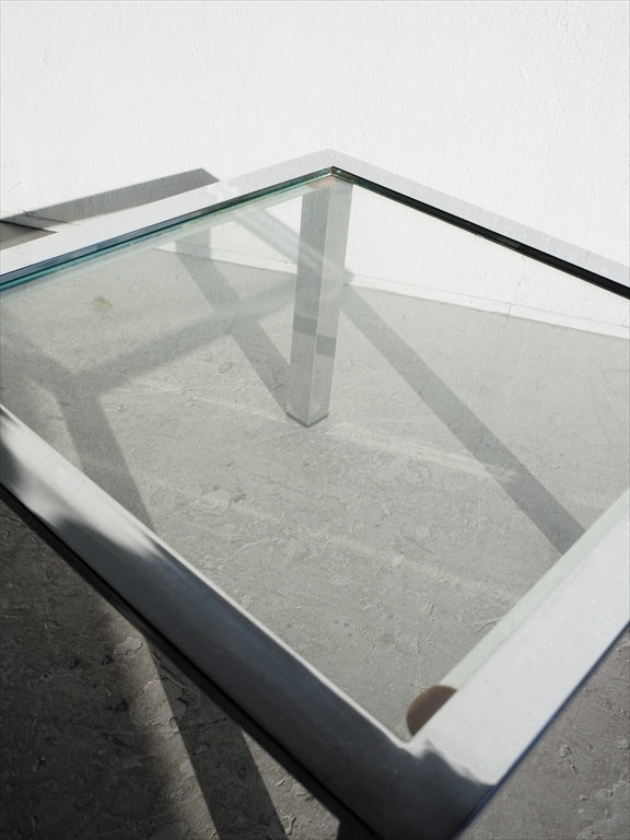 Vintage glass top side table (Osaka)_ants-210310-7-o