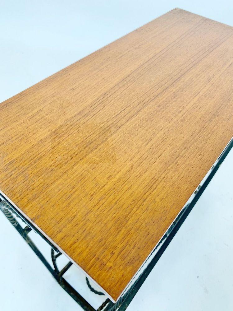 Vintage Wood Iron Magazine Rack/Side Table (Sendagaya Store) ANTS-210424-4-H