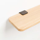 TIPTOE<br>Solid oak shelf – 90x20cm <br>DARK STEEL - ヴィンテージ SHARK ATTACK