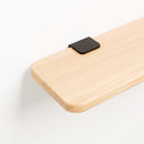TIPTOE<br>Solid oak shelf – 90x20cm <br>GRAPHITE BLACK - ヴィンテージ SHARK ATTACK