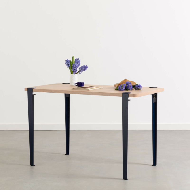LOBO table – eco-certified wood <br>MINERAL BLUE