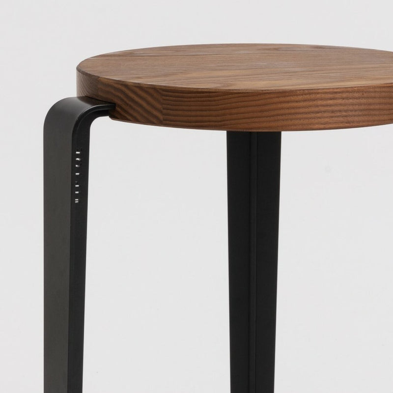 【P】BIG LOU bar stool – TINTED OAK<br> GRAPHITE BLACK