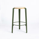 TIPTOE<br>MI LOU mid-high stool – SOLID BEECH <br>ROSEMARY GREEN - ヴィンテージ SHARK ATTACK