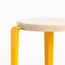 TIPTOE<br>LOU stool – SOLID BEECH <br>SUNFLOWER YELLOW - ヴィンテージ SHARK ATTACK