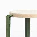 TIPTOE<br>LOU stool – SOLID BEECH <br>ROSEMARY GREEN - ヴィンテージ SHARK ATTACK