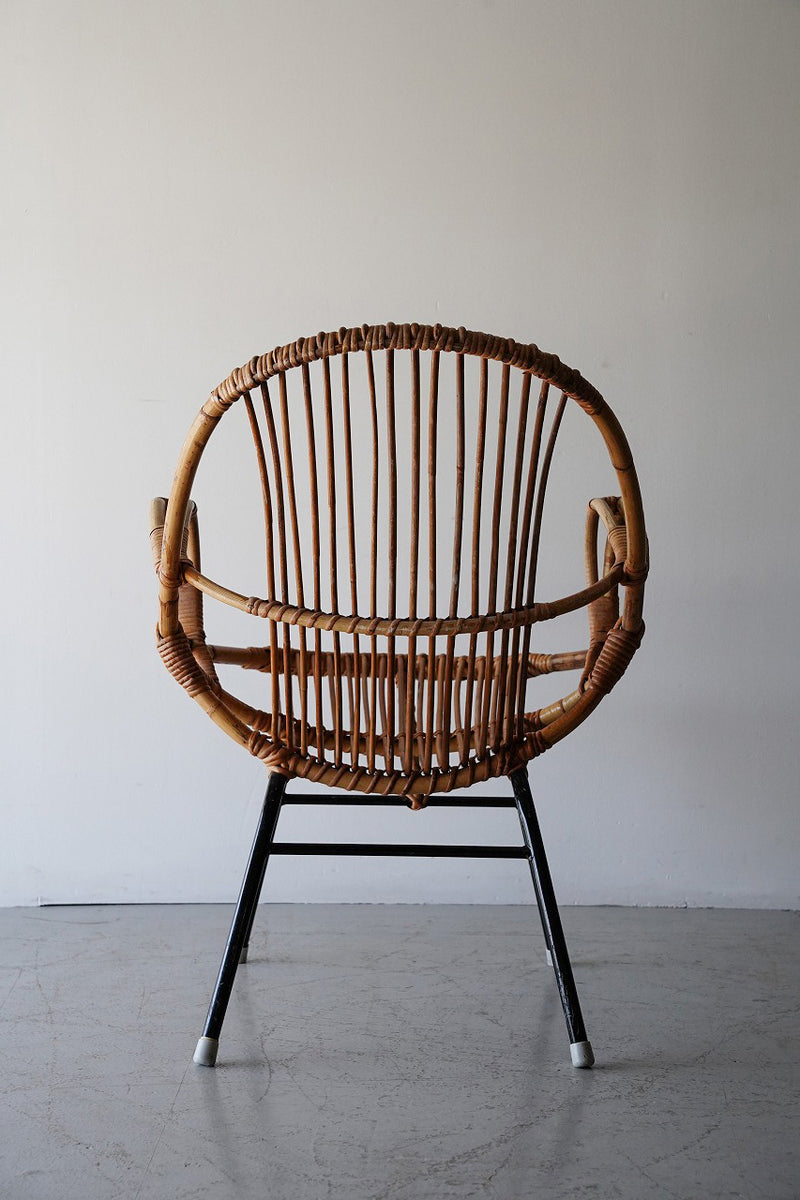 "Rohe Noordwolde"<br> rattan lounge chair<br> vintage<br> Osaka store