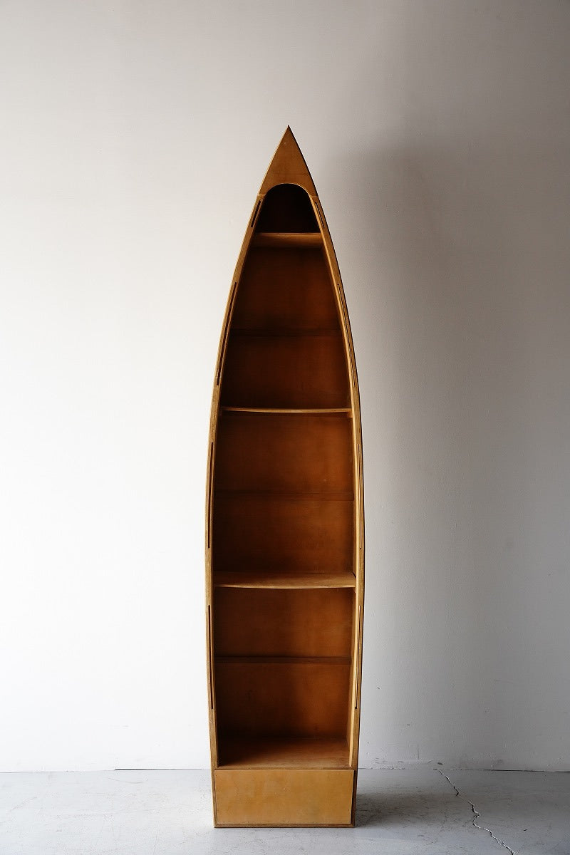Canoe Motif Wood Shelf Vintage Sendagaya Store