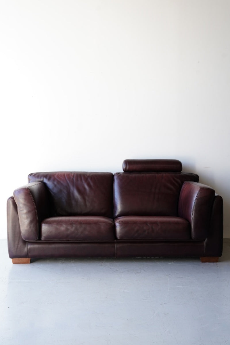 2.5 seater leather sofa vintage Yamato store