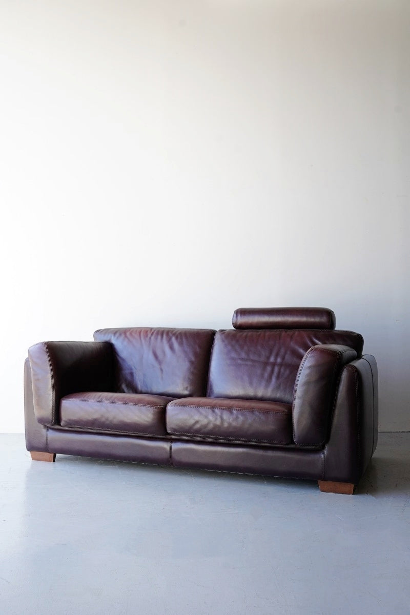 2.5 seater leather sofa vintage Yamato store
