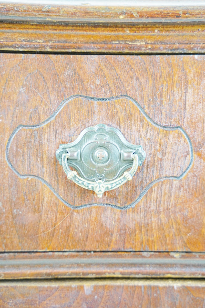 vintage wood side table<br>