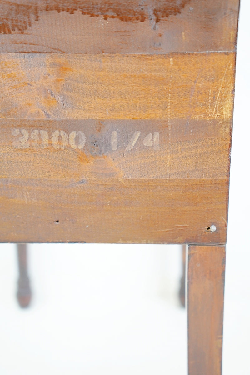 vintage wood side table<br>