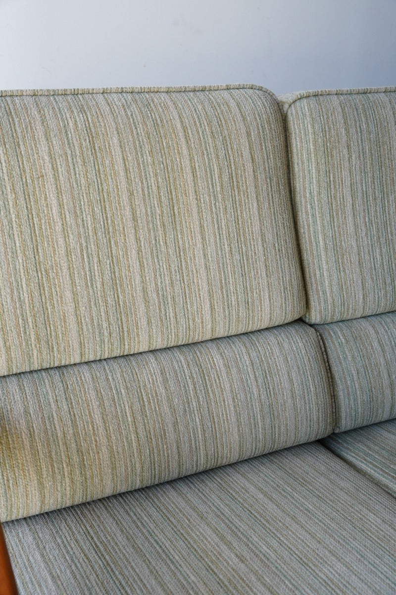 3 seater teak wood x fabric sofa vintage Yamato store