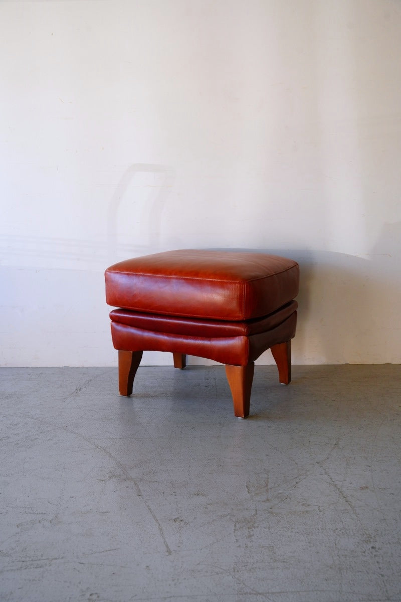 Leather Ottoman Vintage Yamato Store