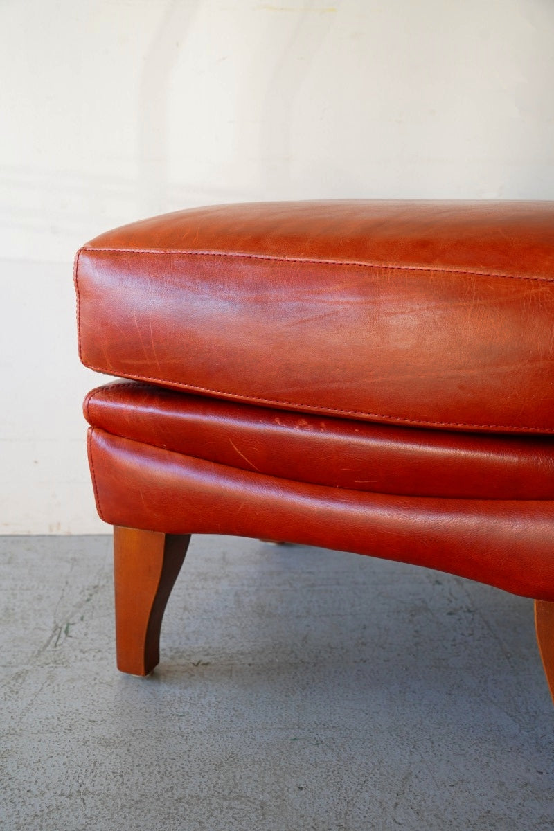 Leather Ottoman Vintage Yamato Store