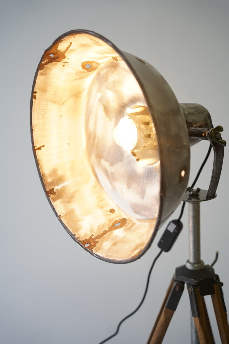 vintage<br> Industrial Tripod Lamp Sendagaya Store HOLD ~ Until 1/17
