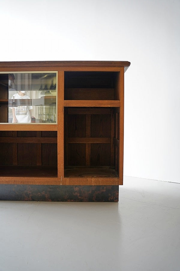 Vintage teak counter/cabinet Yamato store