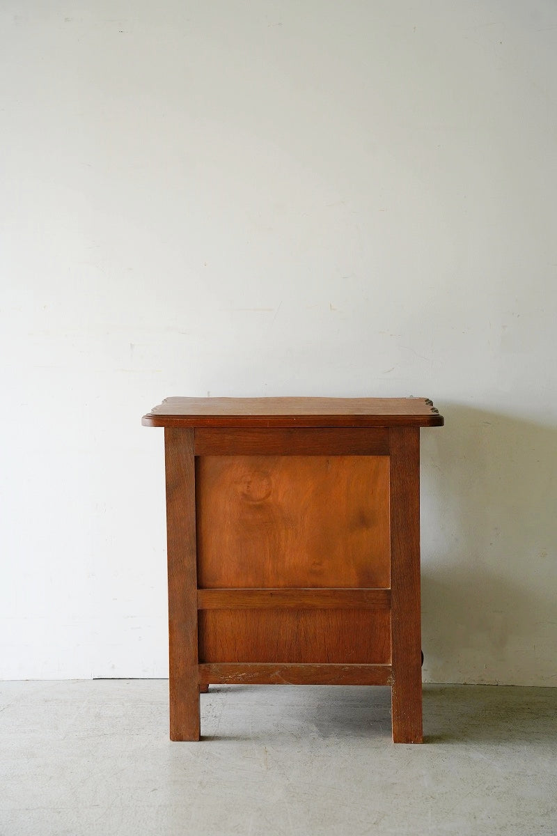 Wood side table/chest vintage Yamato store