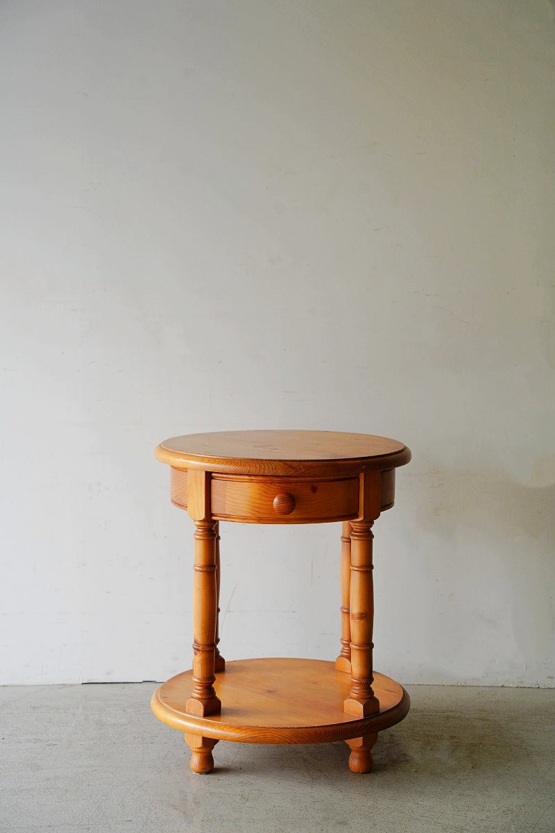 Wood side table/chest vintage Yamato store