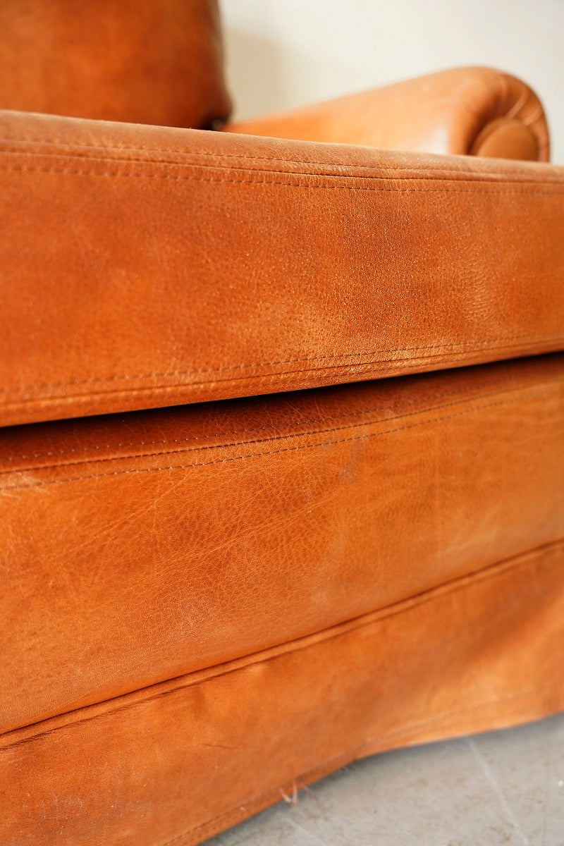 2 seater leather sofa vintage Yamato store