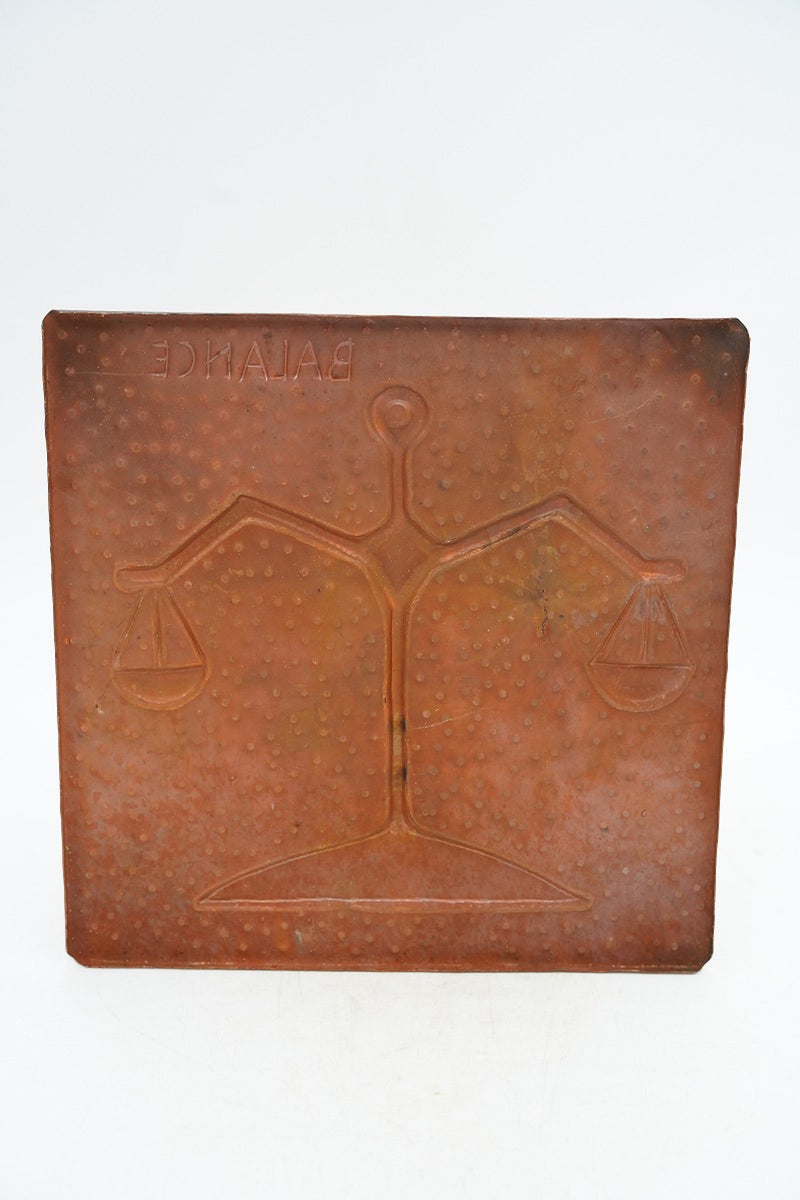 Constellation motif copper plate relief<br> vintage yamato store