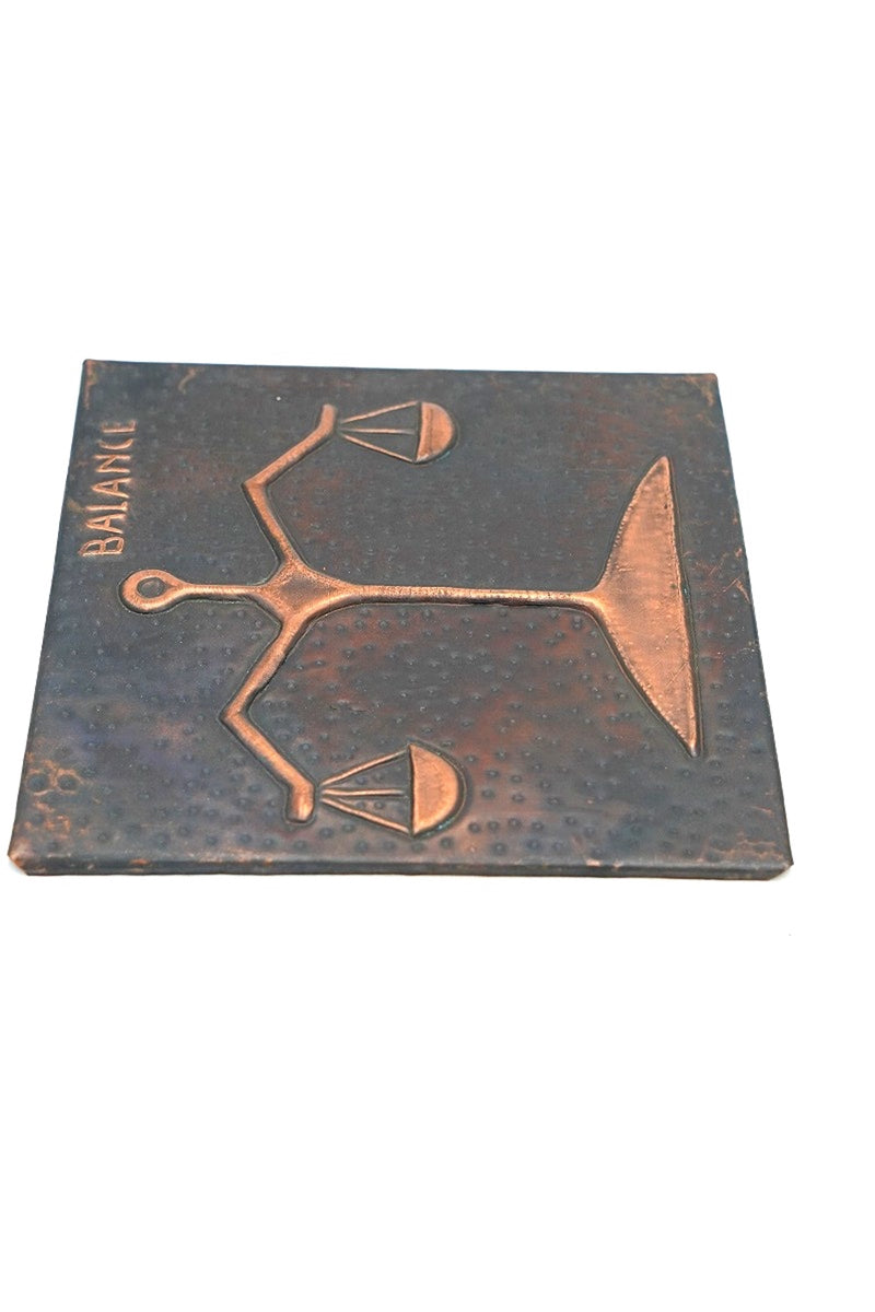 Constellation motif copper plate relief<br> vintage yamato store