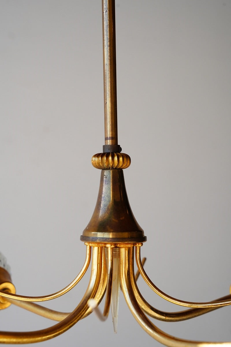 4-light cutting glass chandelier vintage<br> Sendagaya store