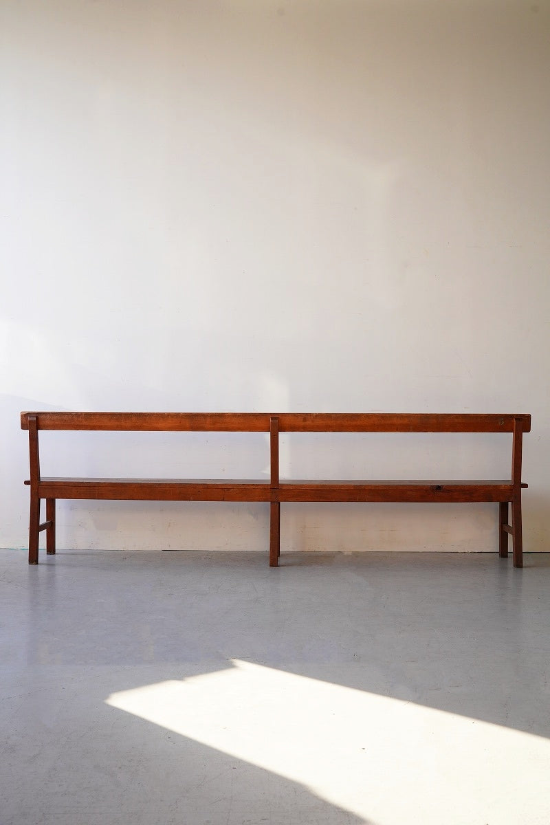Wood bench vintage Yamato store_HOLD～10/24_KK