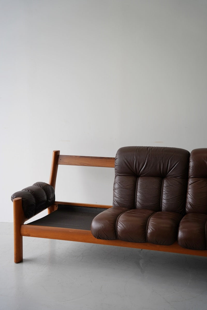 3P leather sofa vintage Yamato store