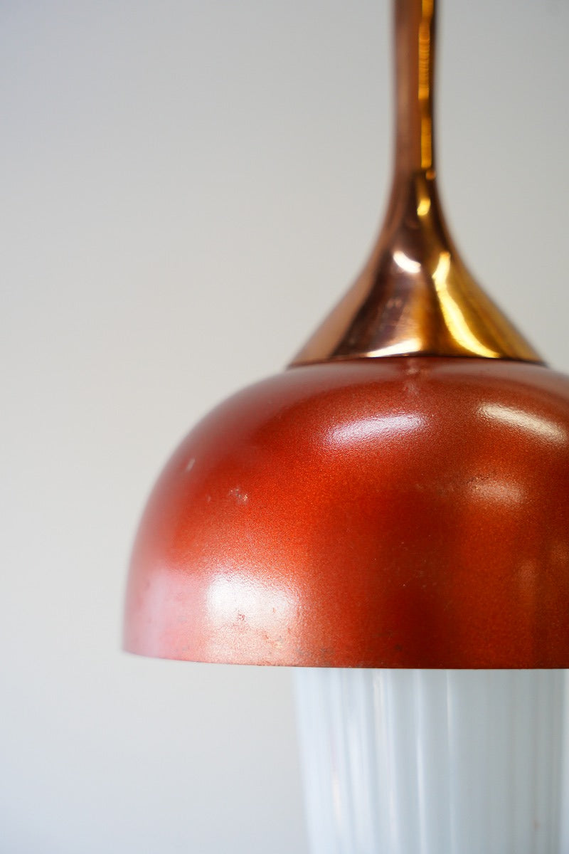Brass x Milk Glass Pendant Lamp Vintage Sendagaya Store ★HOLD until 2/16
