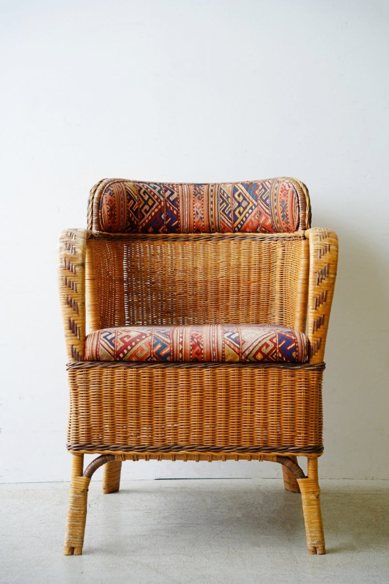 rattan lounge chair<br> vintage<br> Yamato store