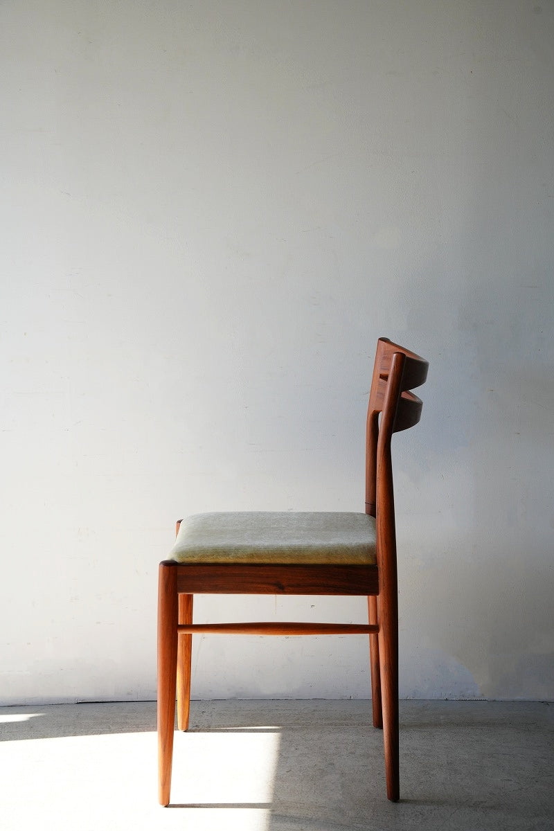 Teak wood x fabric chair vintage<br> Sendagaya store