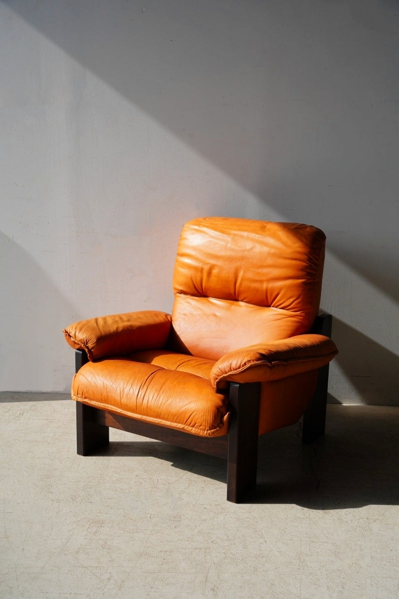 1 Seater Leather Sofa Vintage Sendagaya Store/One Piece HOLD・O