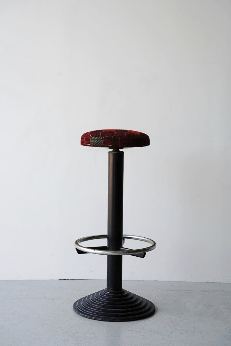 Fabric x iron bar stool<br> vintage yamato store