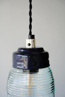 ブルーガラスペンダントランプ<br>cerote antiques・大阪店・大和店 - ヴィンテージ SHARK ATTACK