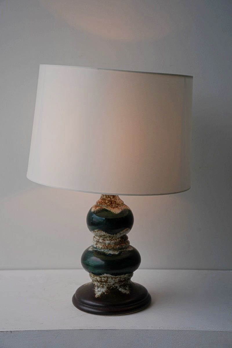 Ceramic base table lamp vintage Sendagaya store