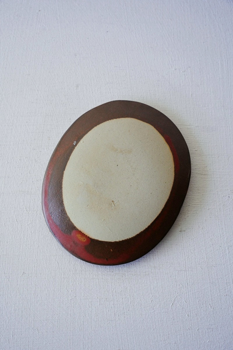 MORI<br> bean plate terracotta