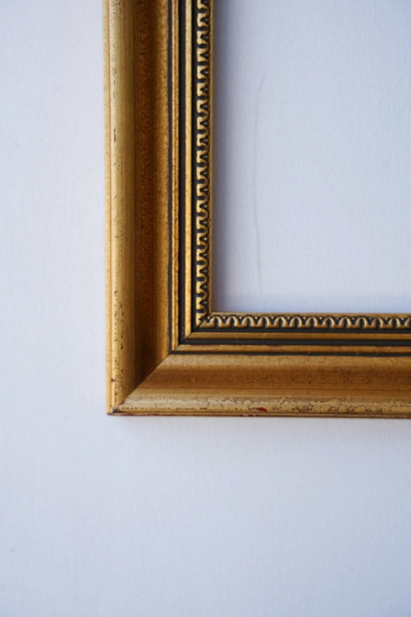 Gold paint frame/picture frame 35.5×57.5<br> vintage yamato store