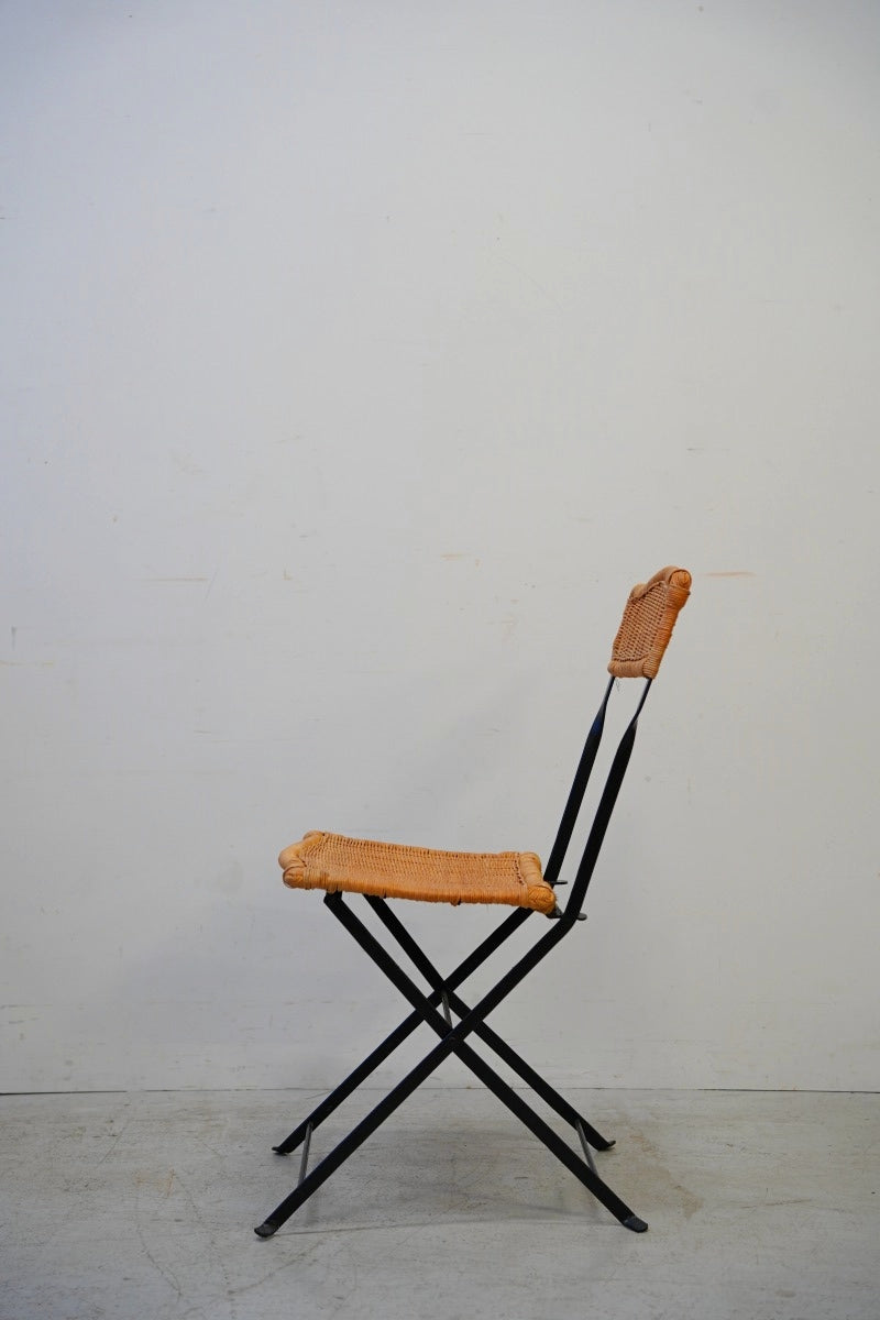 Rattan x Iron Folding Chair Vintage Yamato Store