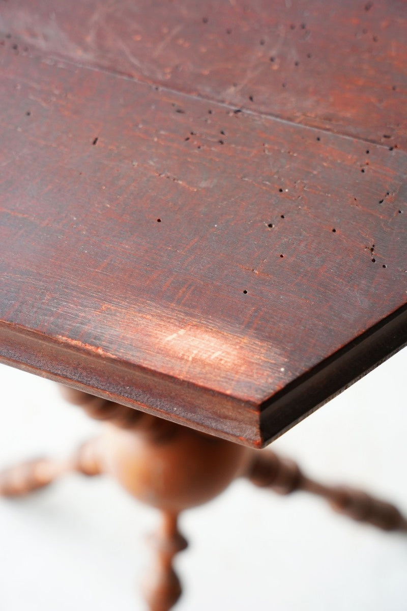 vintage oak wood occasional table<br> bob`s box