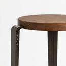 TIPTOE<br>BIG LOU bar stool – TINTED OAK <br>DARK STEEL - ヴィンテージ SHARK ATTACK
