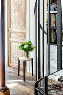 TIPTOE<br>LOU stool – SOLID BEECH <br>DARK STEEL - ヴィンテージ SHARK ATTACK