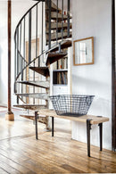 TIPTOE<br>Coffee table and bench leg – 43 cm <br>DARK STEEL <br>大和 - ヴィンテージ SHARK ATTACK