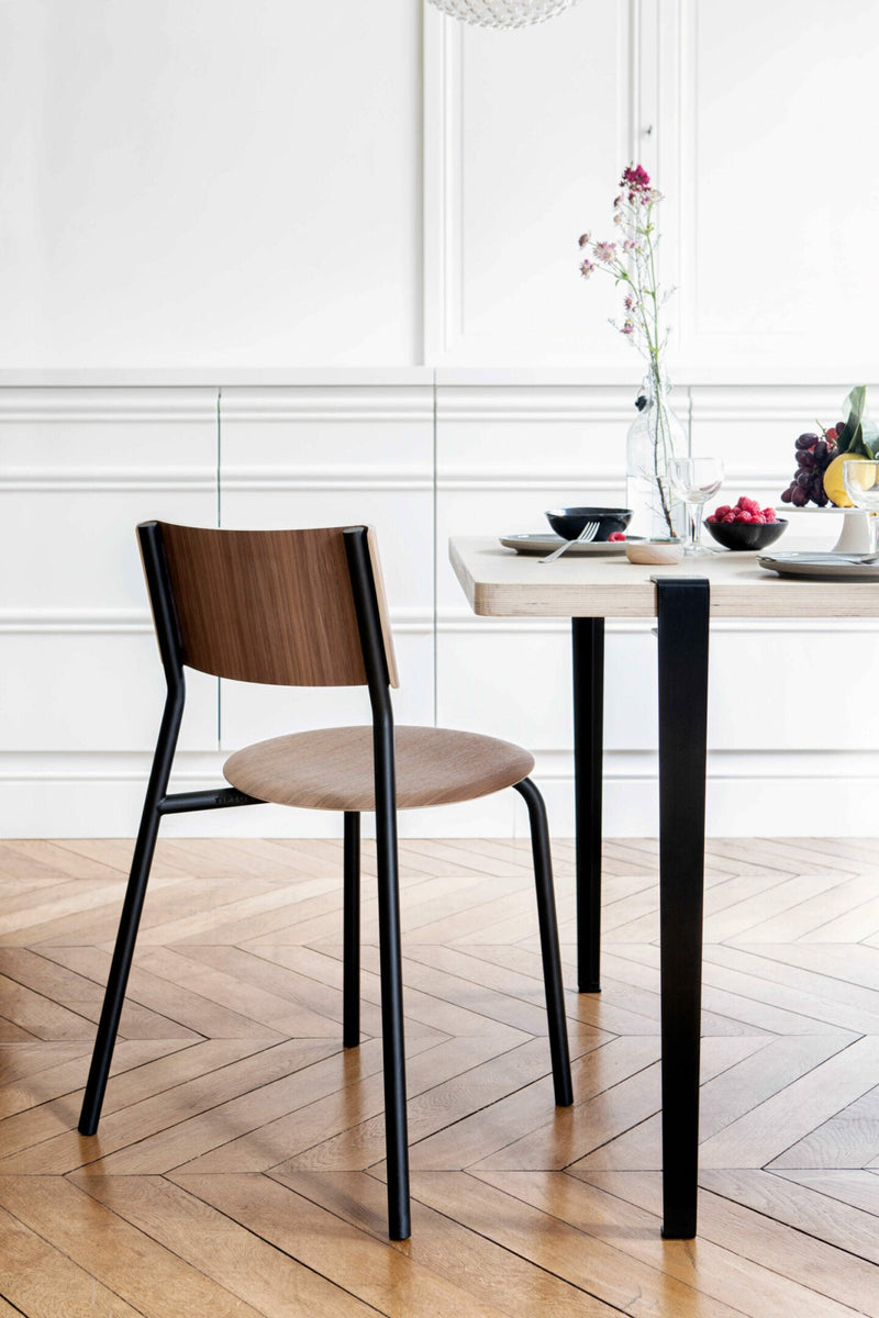 SSD Chair - eco–certified wood<br>Walnut - GRAPHITE BLACK<br>