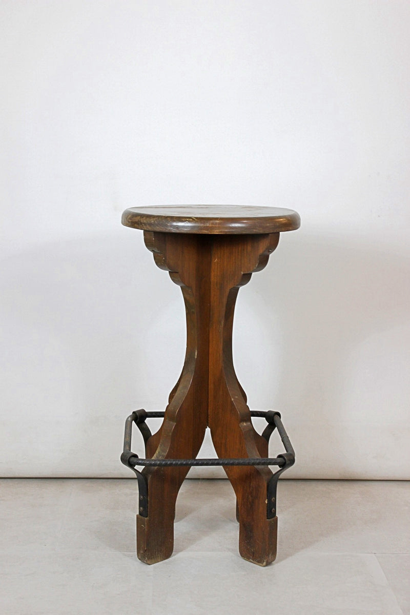 Wood stool vintage Sendagaya store