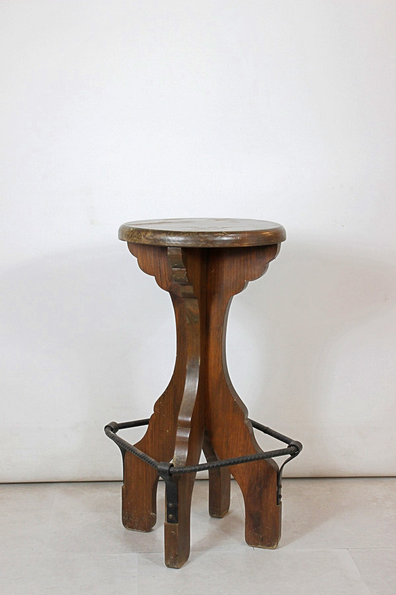 Wood stool vintage Sendagaya store