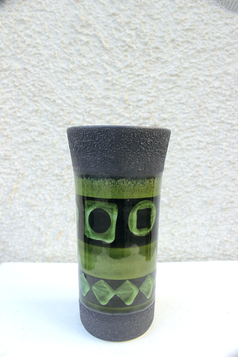 Fat lava ceramic flower vase vintage<br> bob's box