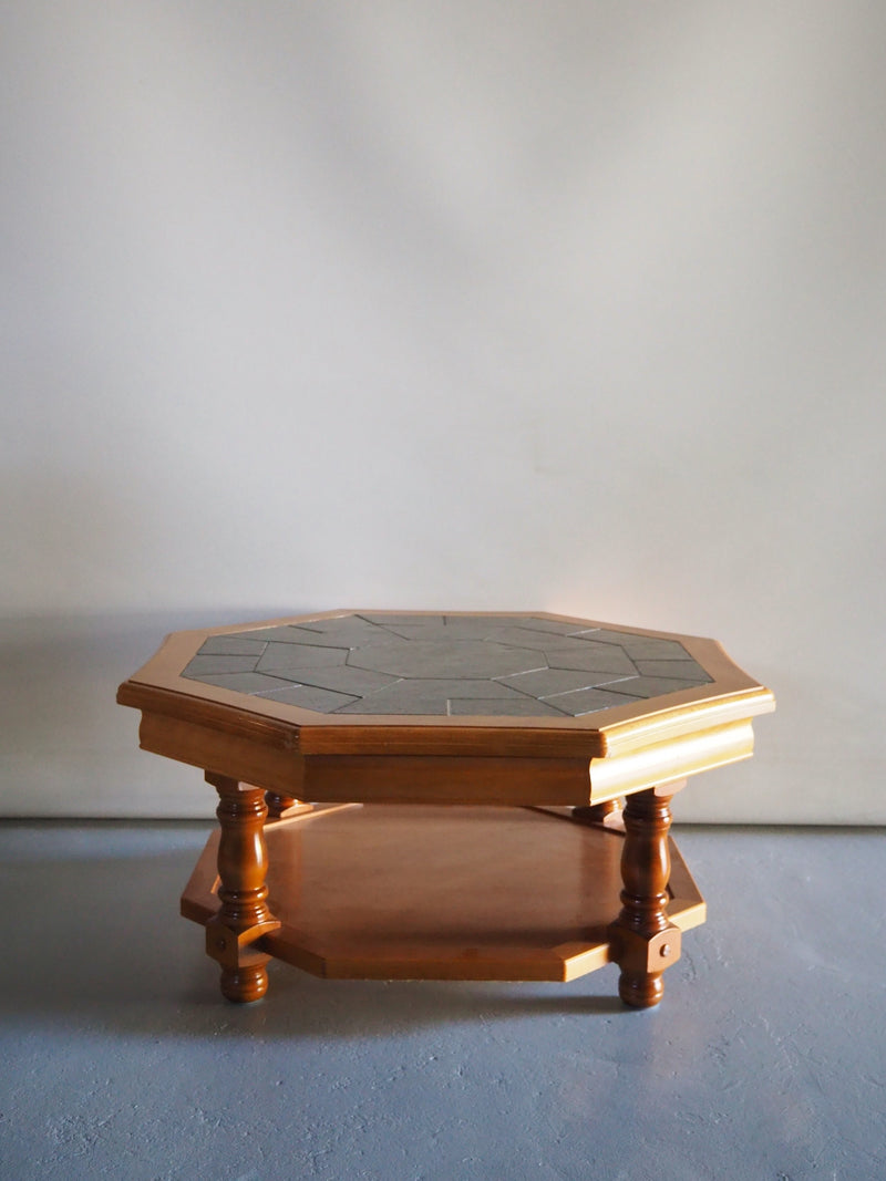 octagon<br> tile top coffee table<br>