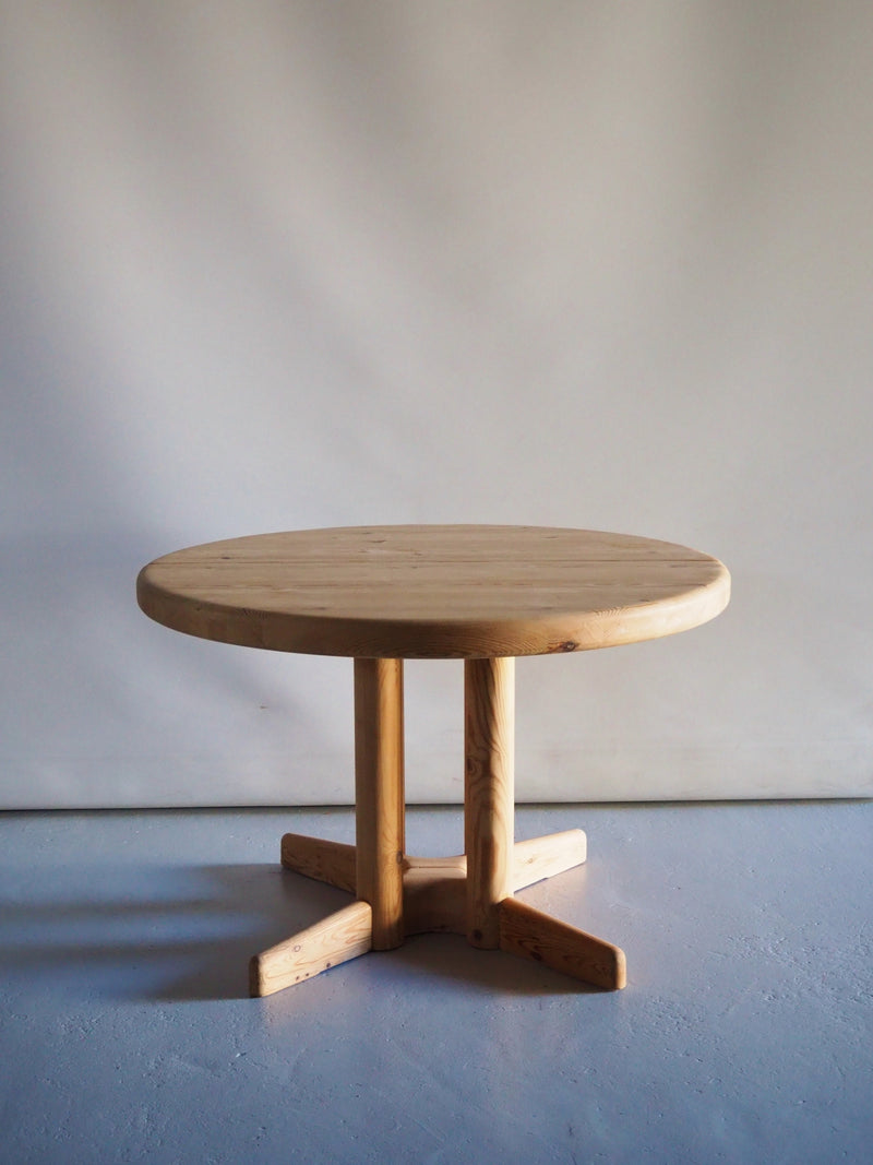 vintage round extension dining table<br>