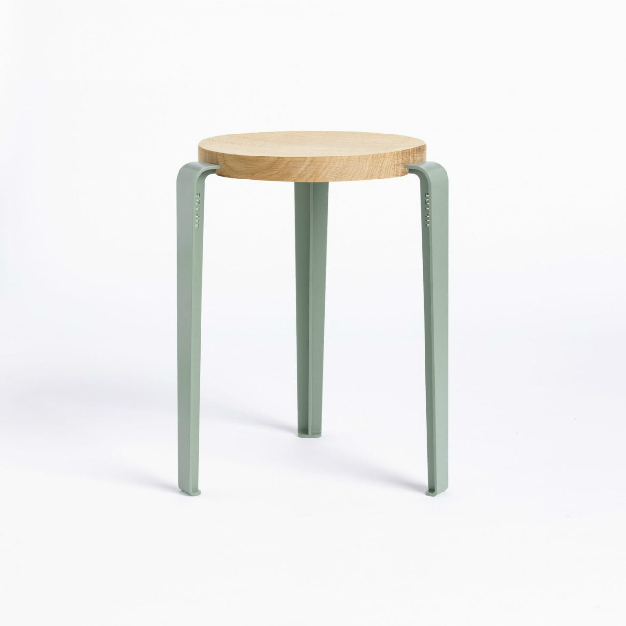TIPTOE<br>LOU stool – SOLID OAK <br>EUCALYPTUS GREY - ヴィンテージ SHARK ATTACK